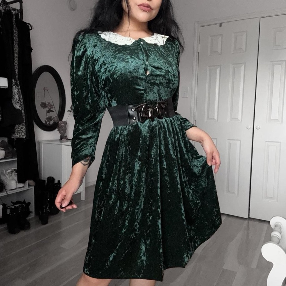 🍃 Vintage Reworked Gothic Whimsigoth Dress